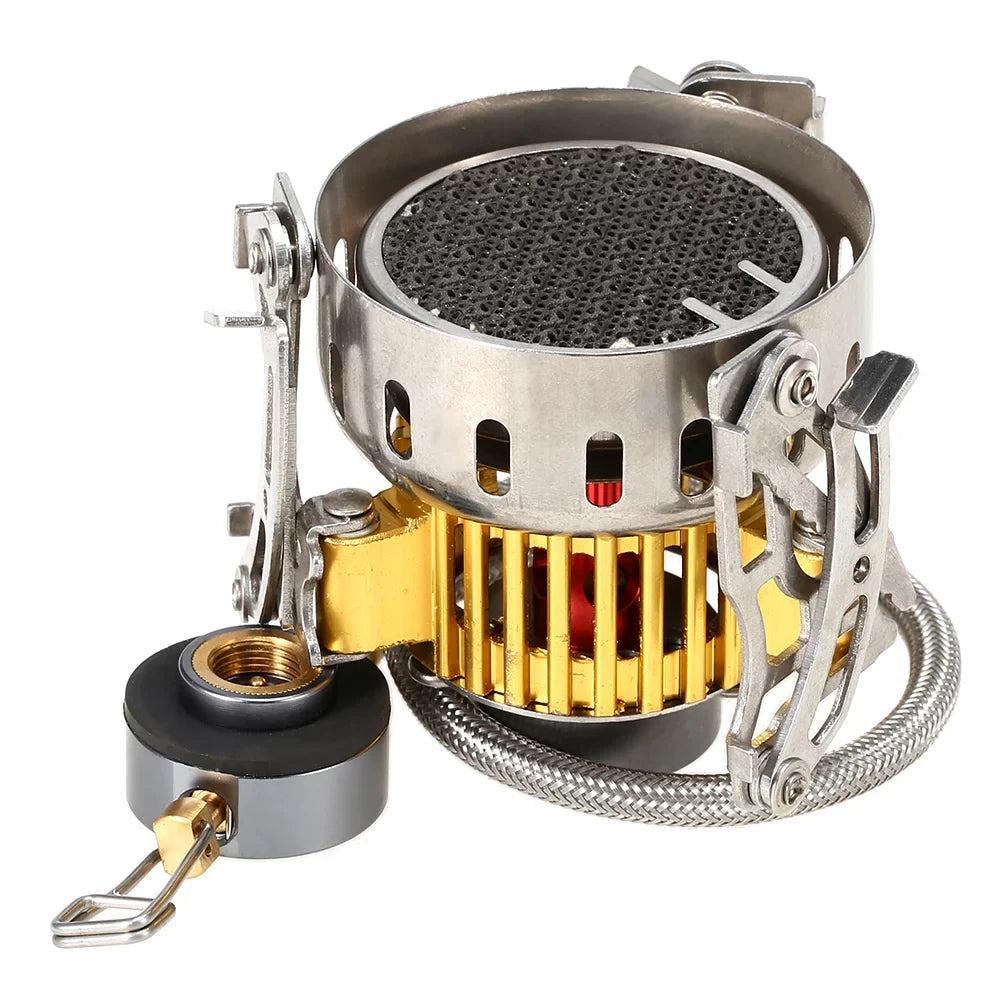 Ultralight Outdoor Collapsible for Cookout Backpacking Infrared Picnic Dcenta Gas Windproof Furnace Hiking Camping Portable