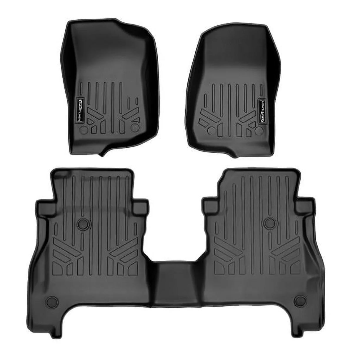 Liner SA0316-B0459 2 with Fit Floor for Lockable Rear Black Underseat Custom Gladiator, Jeep Storage Set 2020-2023 Mats Row