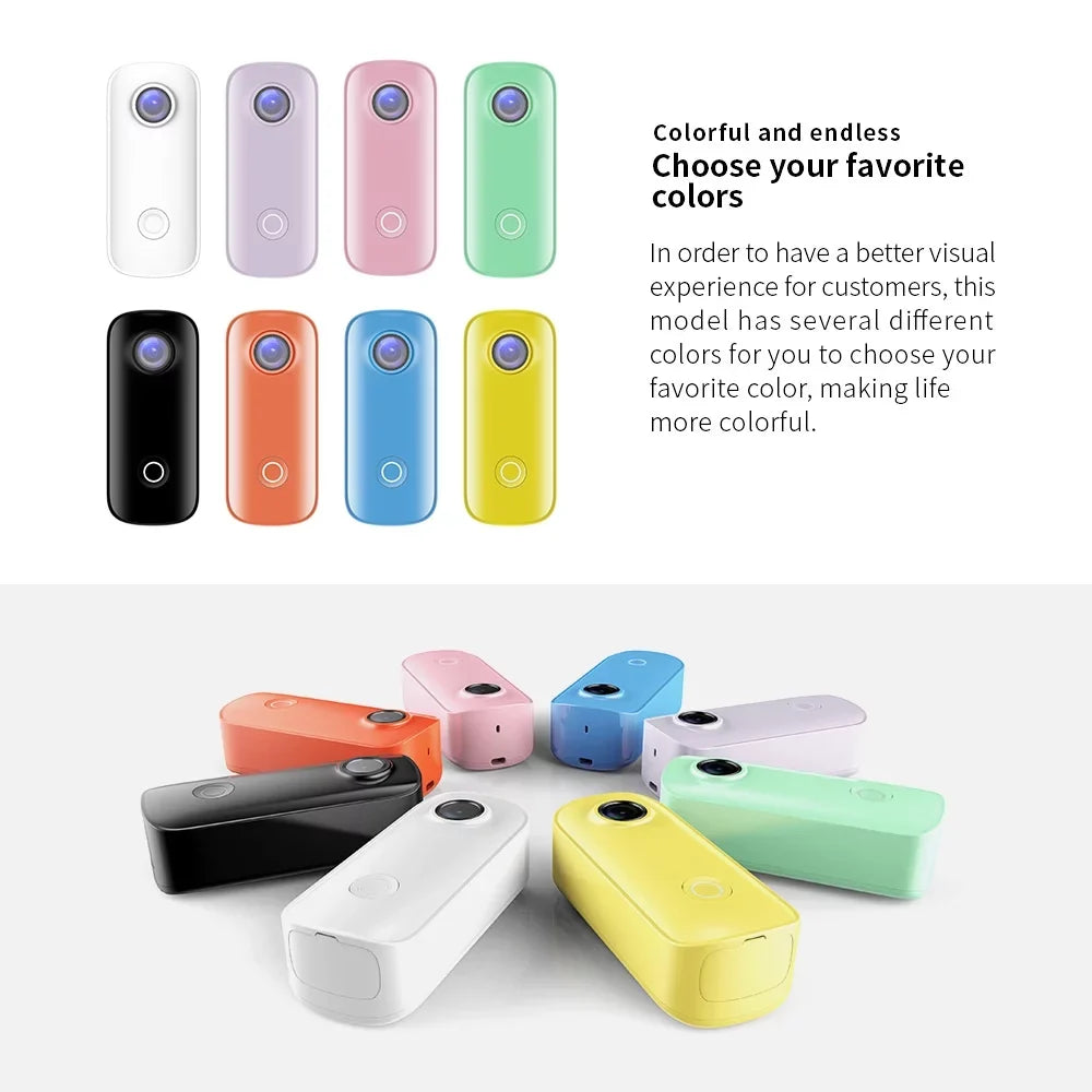 Connection C100 1080P30fps with 30M Sharing Waterproof Waterproof Magnetic Back Battery Case Built-in SJCAM Action APP WiFi Video Body Clip Digital Lanyard