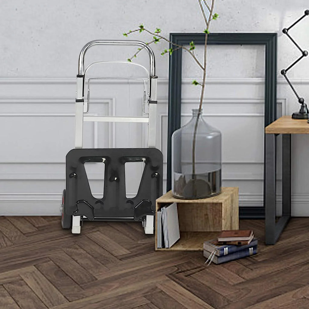 Travel, and Aluminum Cart Truck Handle Compact or Trolley Industrial Foldable Rubber Luggage Shopping Telescoping Portable Heavy Hand for Duty Wheels with