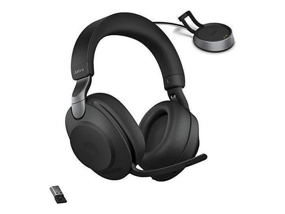 UC for Bluetooth - Life, Cancelling Calls Wireless of Music, Black Advanced 85 Headphones Battery Stereo, and Noise Wireless Headset Jabra Headphones 37 Hours Link380a, Evolve2 with