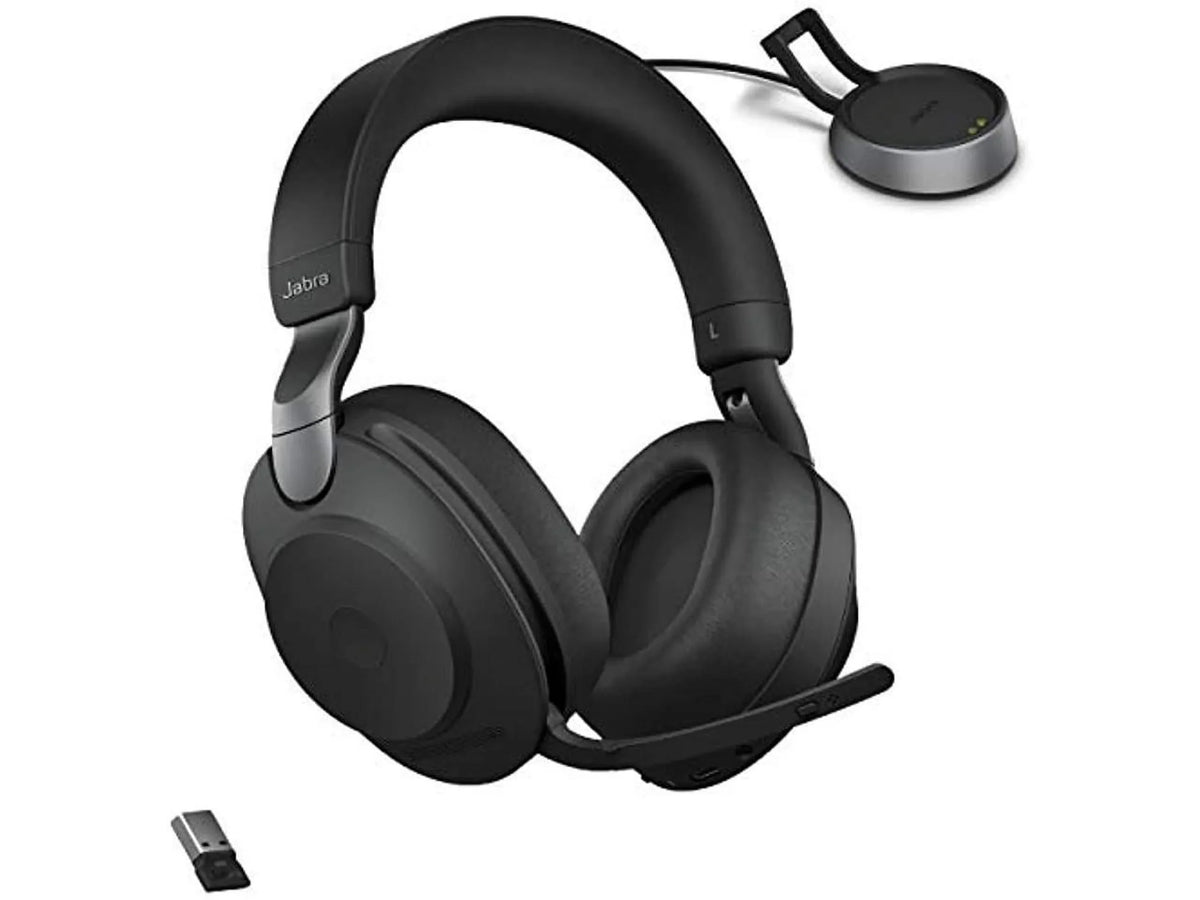 UC for Bluetooth - Life, Cancelling Calls Wireless of Music, Black Advanced 85 Headphones Battery Stereo, and Noise Wireless Headset Jabra Headphones 37 Hours Link380a, Evolve2 with