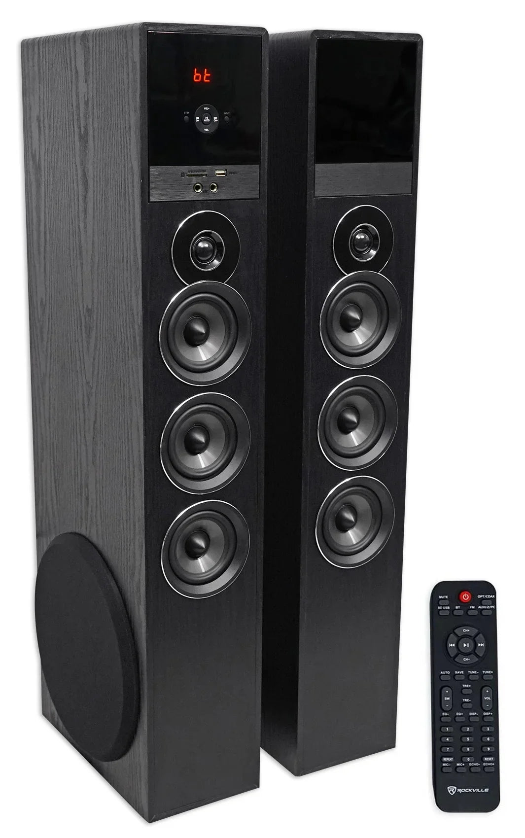 Television Tower w/Sub TV-Black System Home Sony Smart Theater Speaker For