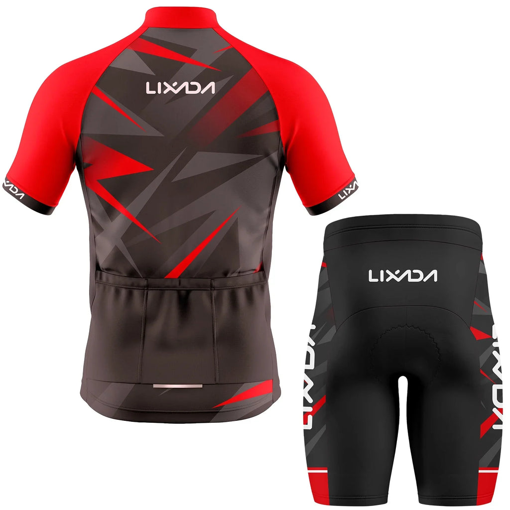 Sleeve Cushion Shirt Mtb Bike Sleeve Jersey,Breathable Shirt And Bike Set Bike Breathable Shirt Padded Suit Mtb And Men Sleeve Men's Shirt+3d Lixada Sleeve Padded Set Qahm Cycling Zdhf Padded And