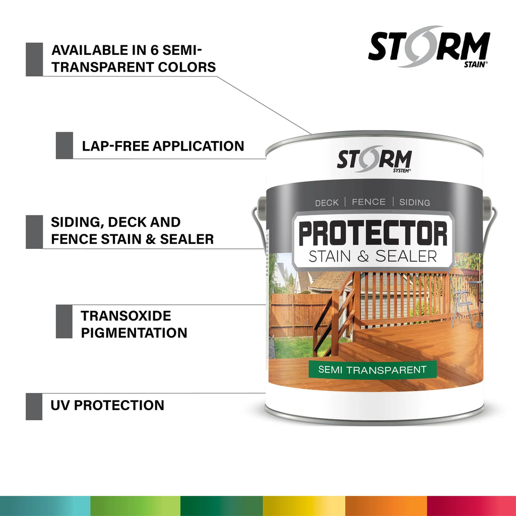 Storm System Semi-Transparent and Sealer Stain Protector