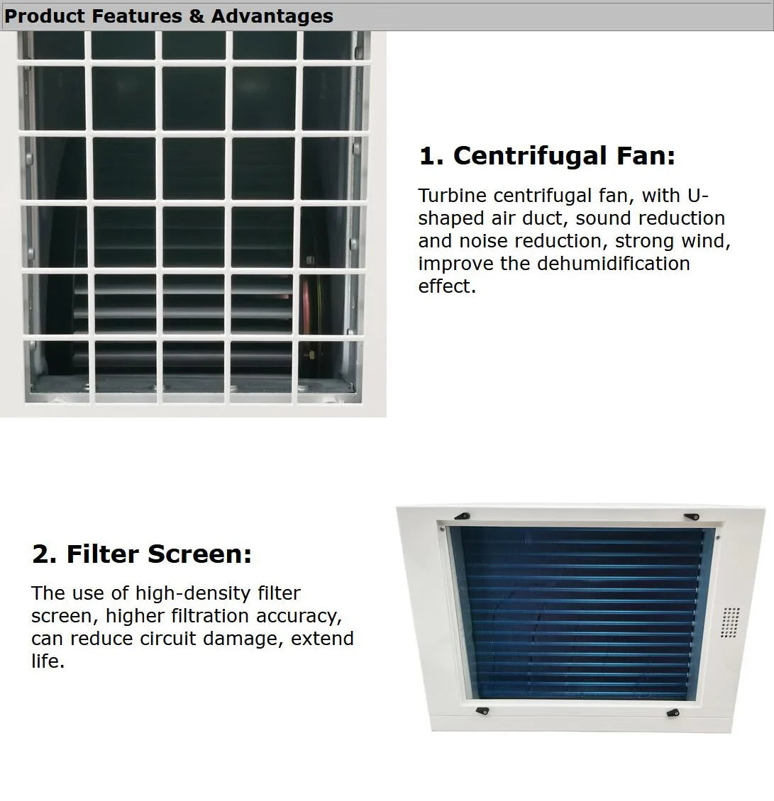 Commercial Warehouse 338Pint/D Greenhouses Household Ceiling-Type Planting Basement Dehumidifier