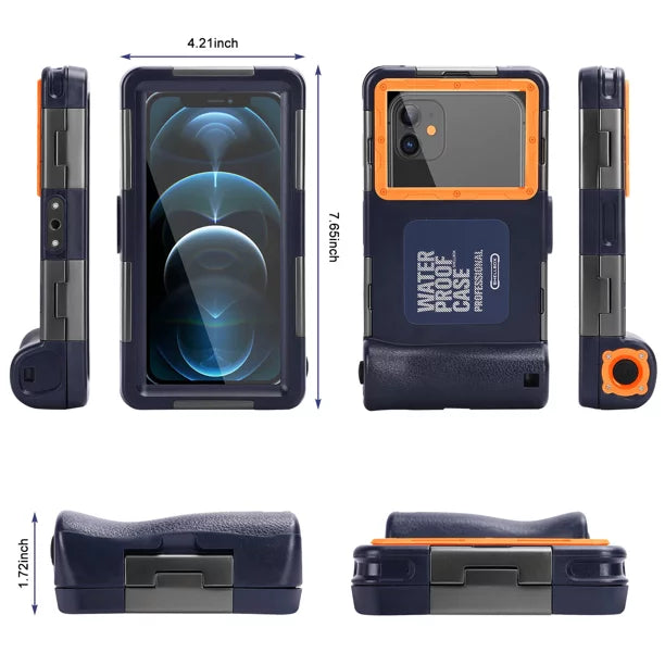 UrbanX Lanyard Inch all Protective U19e HTC Photo Professional to Surfing Phones Video LCD Swimming And [15m/50ft] with Up Housing 6.9 Case for Diving Snorkeling Underwater Waterproof