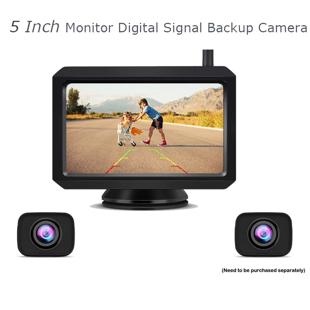 Camper,Trailer Rear Cameras, Camera Dual Digital Camera Channels Camera Waterproof Reverse Car, Trailer Wireless for Kit, View Truck, BackUp RV,