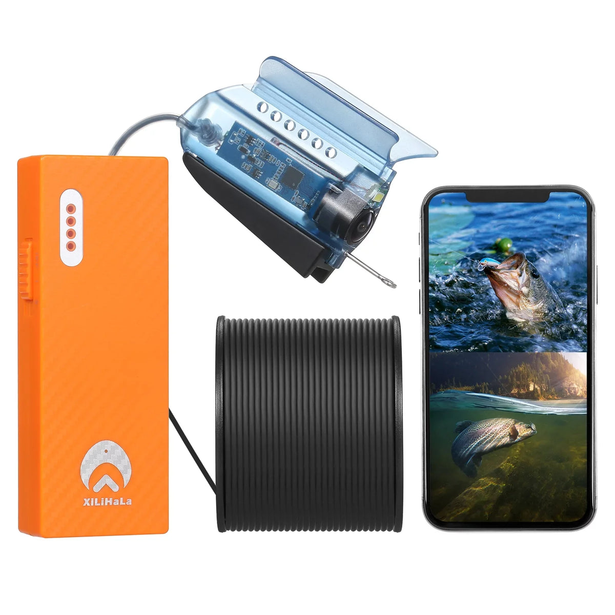 Camera 50M Mobile Underwater Video Fish 1080P APP Cable 1080P Cable Camera Sea Lake Video Ice Carry Bait Mobile Live Live Camera,Camera Bait Gofishup APP APP Fish Video Camera Ice Camera
