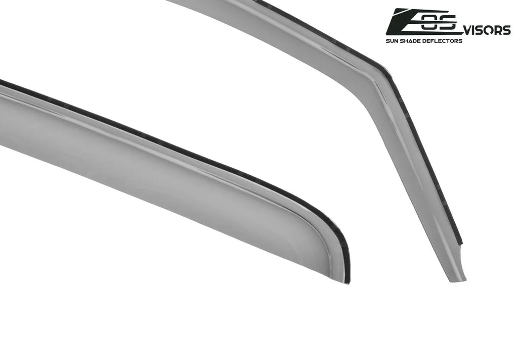 Fits Online Extreme Vents 2014-2018 TINTED ALL | EOS Style Side SMOKE Chevrolet Guards Silverado Models Cab Window Deflectors Store IN-CHANNEL 1500 Rain Visors Crew