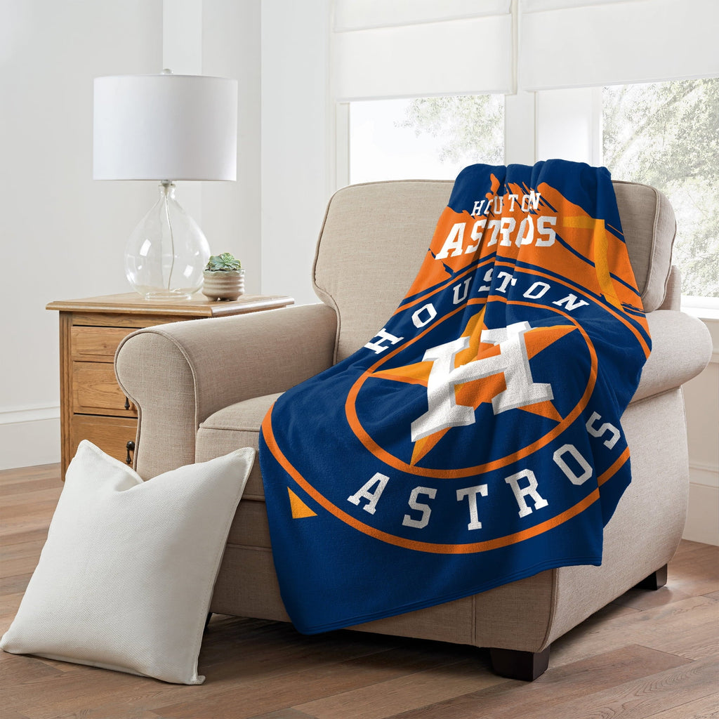 Raschel Astros Group Micro Dimensional Blanket Northwest Houston 46" x Plush The 60" Throw