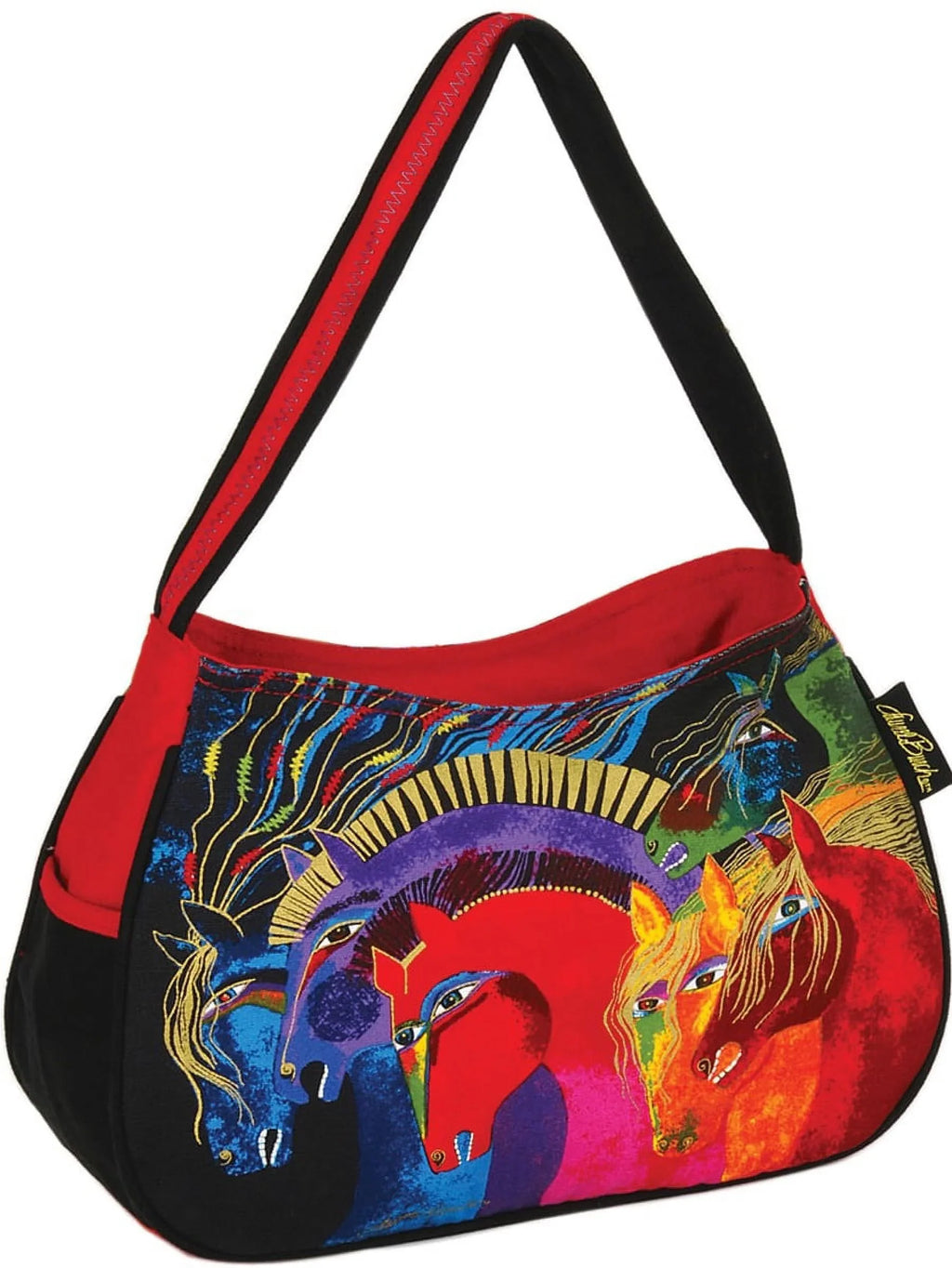 Burch Medium Of Zipper Fire Horses Laurel Top 15"X4.5"X9"-Wild Hobo
