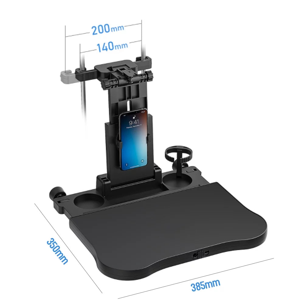 Adjustable Back Travel Car Seat Car Multifunctional Black Table, Tray Tomshoo Convenient Seat