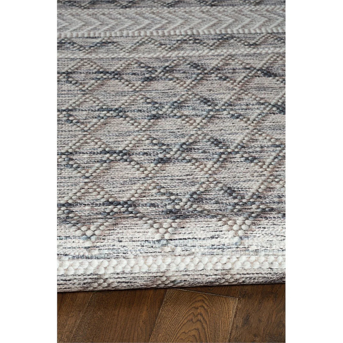 Area in 7' Polyester Rug Cream x Marion 5' Macomb Linon