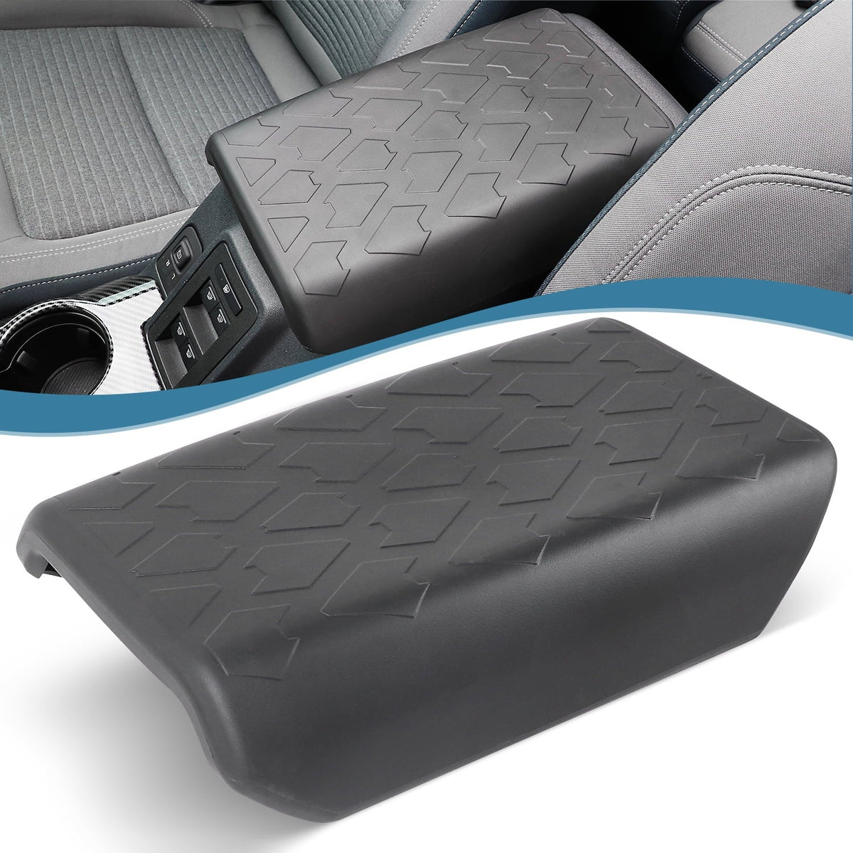 KOLEMO Seat 2/4 Rest Console Compatible Bronco Door Armrest Protector Armrest Cover Accessories,Anti-Scratch for Ford Pad Box Center Cover 2021 Central with 2022 Car
