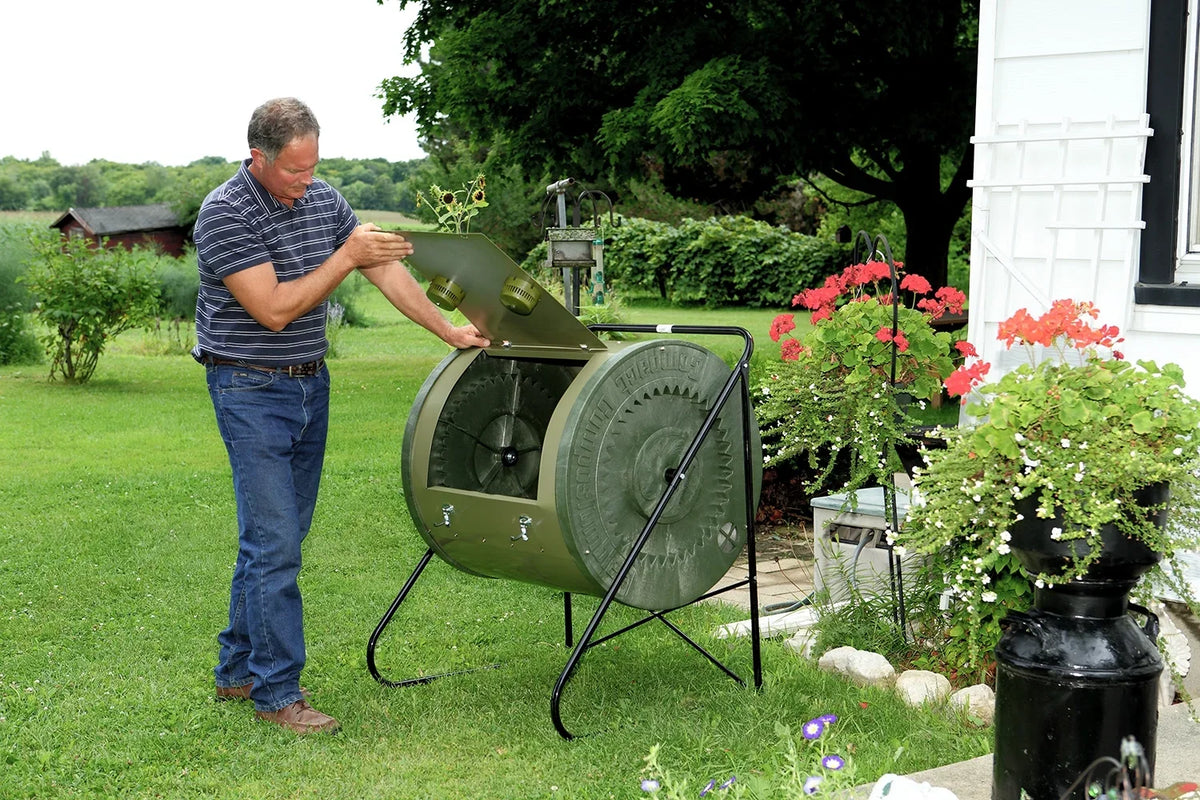 Gallons, durable, ComposTumbler and Low Cost CT02001 Holds Sturdy with Gallon Compact Per - Bending No 88 Easy-to-Empty Mantis Easy-to-Load