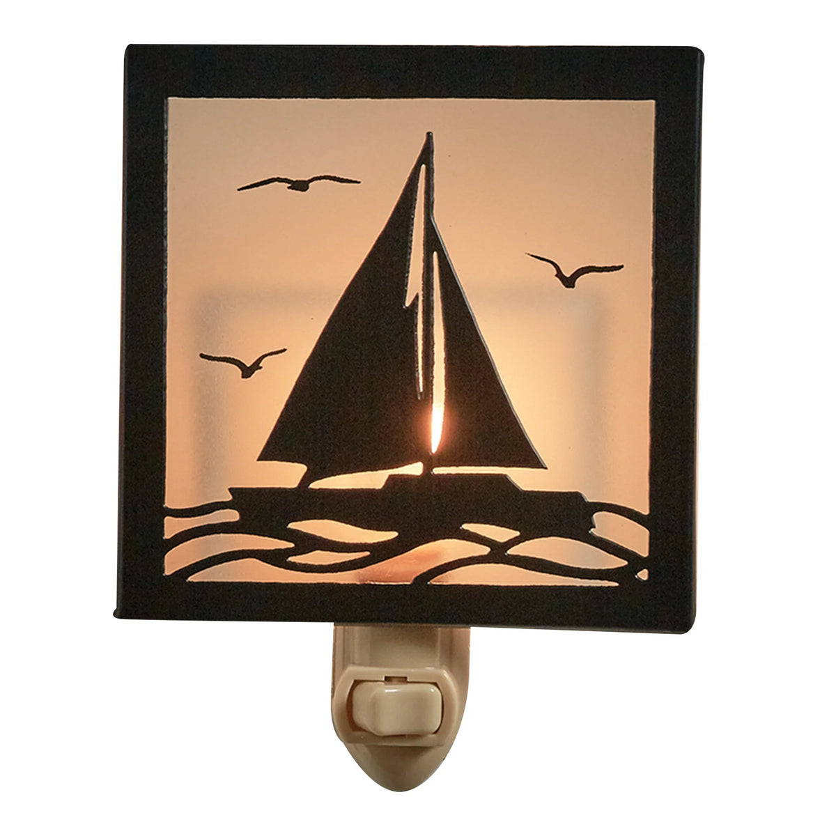 Sailboat Designs Light Silhouette Night Park
