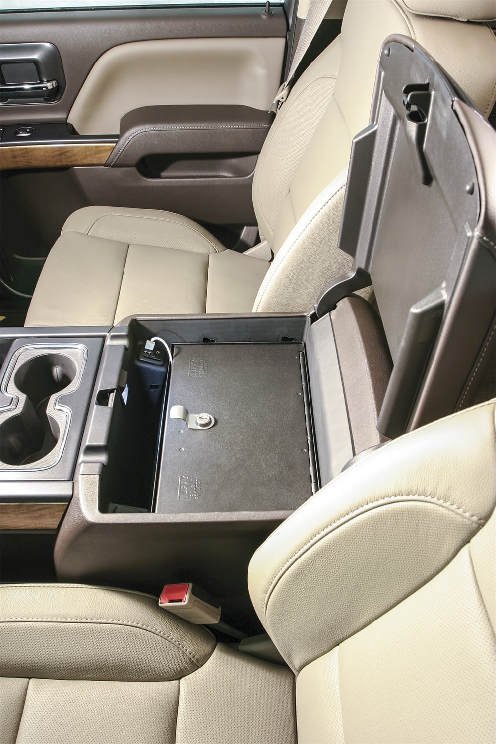 320-01 Silverado 3500 2014-2019 Tuffy 2015-2019 Chevrolet Silverado 2500 Chevrolet Console 1500, Security Products & Black; Safe;