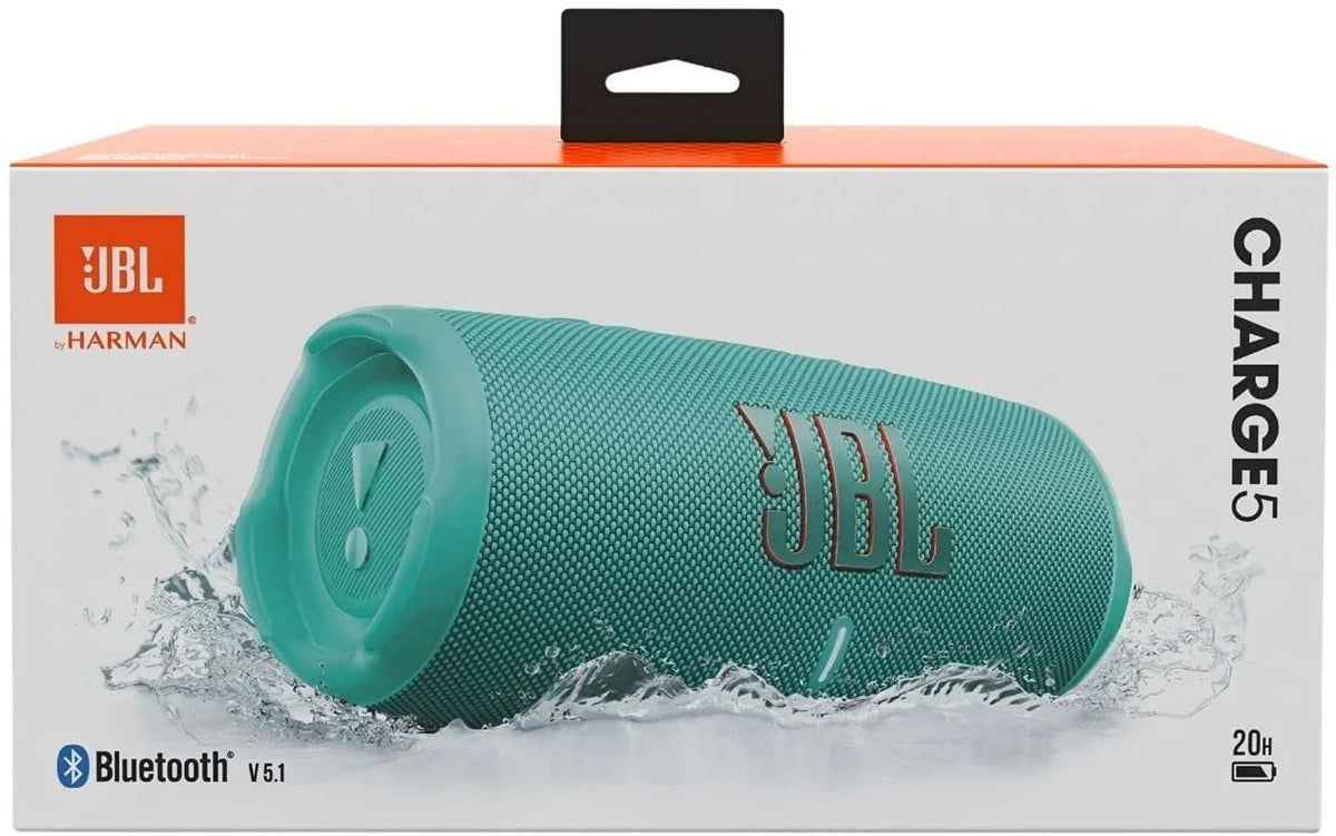 Open Teal Bluetooth 5 JBL Charge Box Speaker