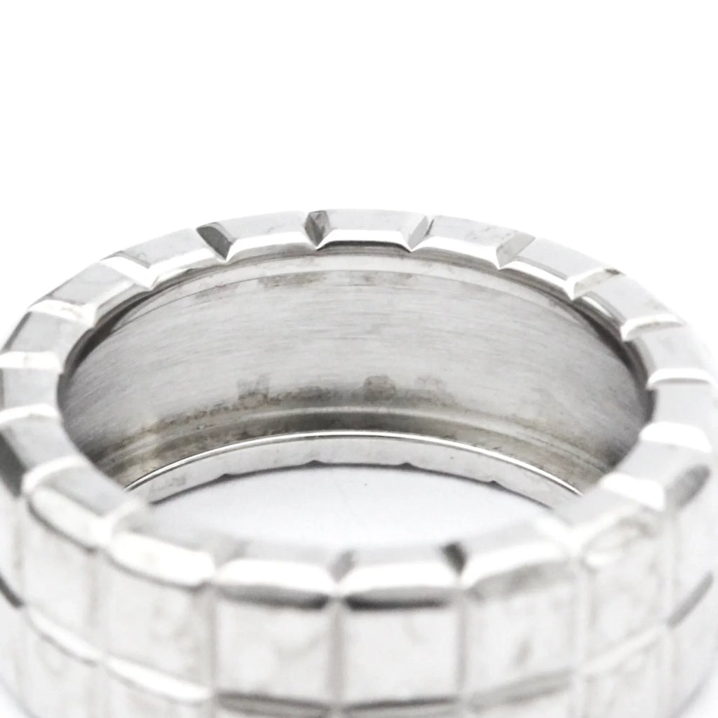 Ice 82/3790 Chopard White (Good) Gold Diamond Ring Band Cube Fashion Pre-Owned (18K)