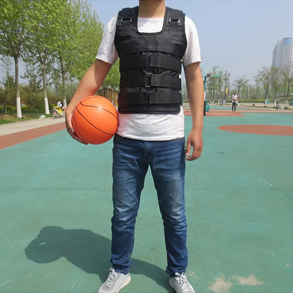 for Vest Adjustable Capacity Weighted 50kg Training Walmeck , Max Load Strength