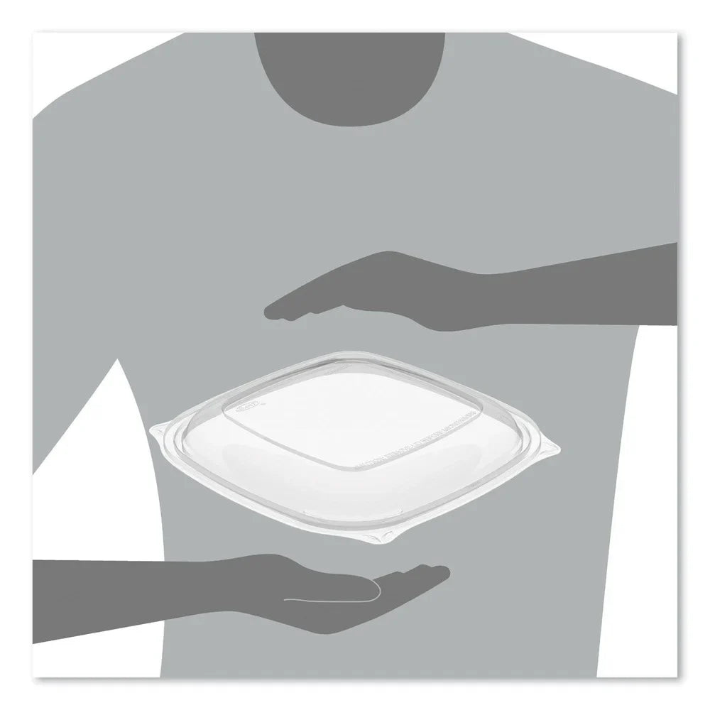 Dart Bags/Carton x Pro Bowls, oz 4 Plastic, Lids 24-32 Square Clear, 8.5 0.5, Clear 63/Bag, for PresentaBowls x 8.5