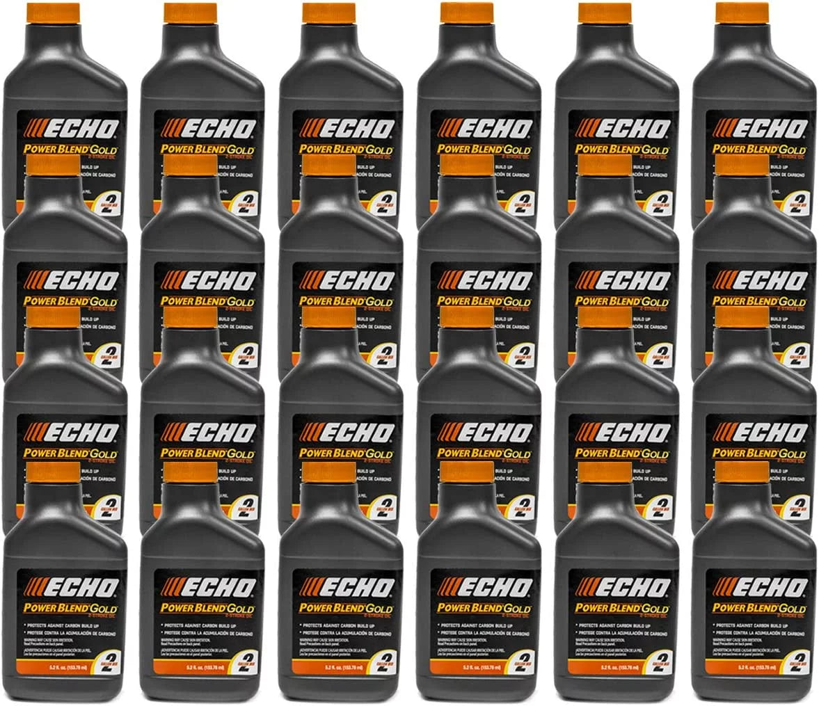 5.2 PowerBlend Echo 2-Stroke Pack 6450002S-24PK 50:1 of for Gallons 2 Oil 24 Mix oz Bottle Gold Engine