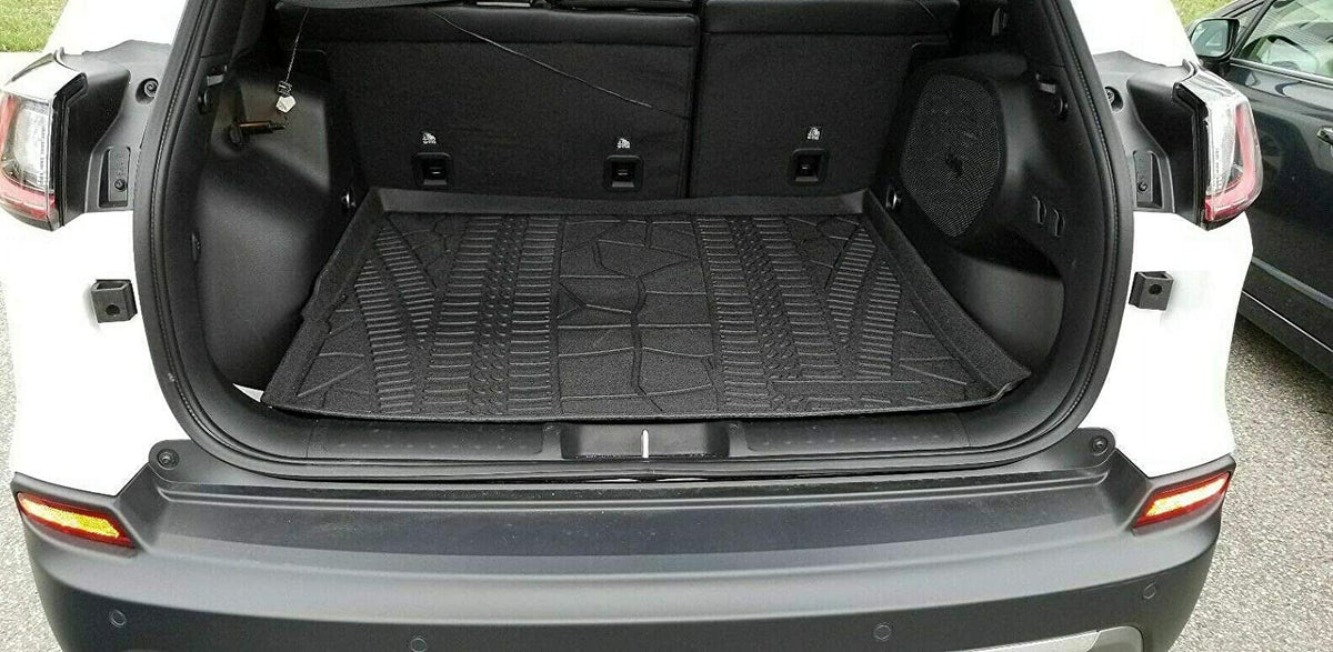 Jeep Non-Slip Mat Design Mats Trunk – Trunk Rubber Raised Cherokee – Trunk to Mat for Laser Liner – with – Weather-Resistant Pre-Cut Cargo for Easy EA EACCESSORIES Install 2014-2023 Cars – Lip Car