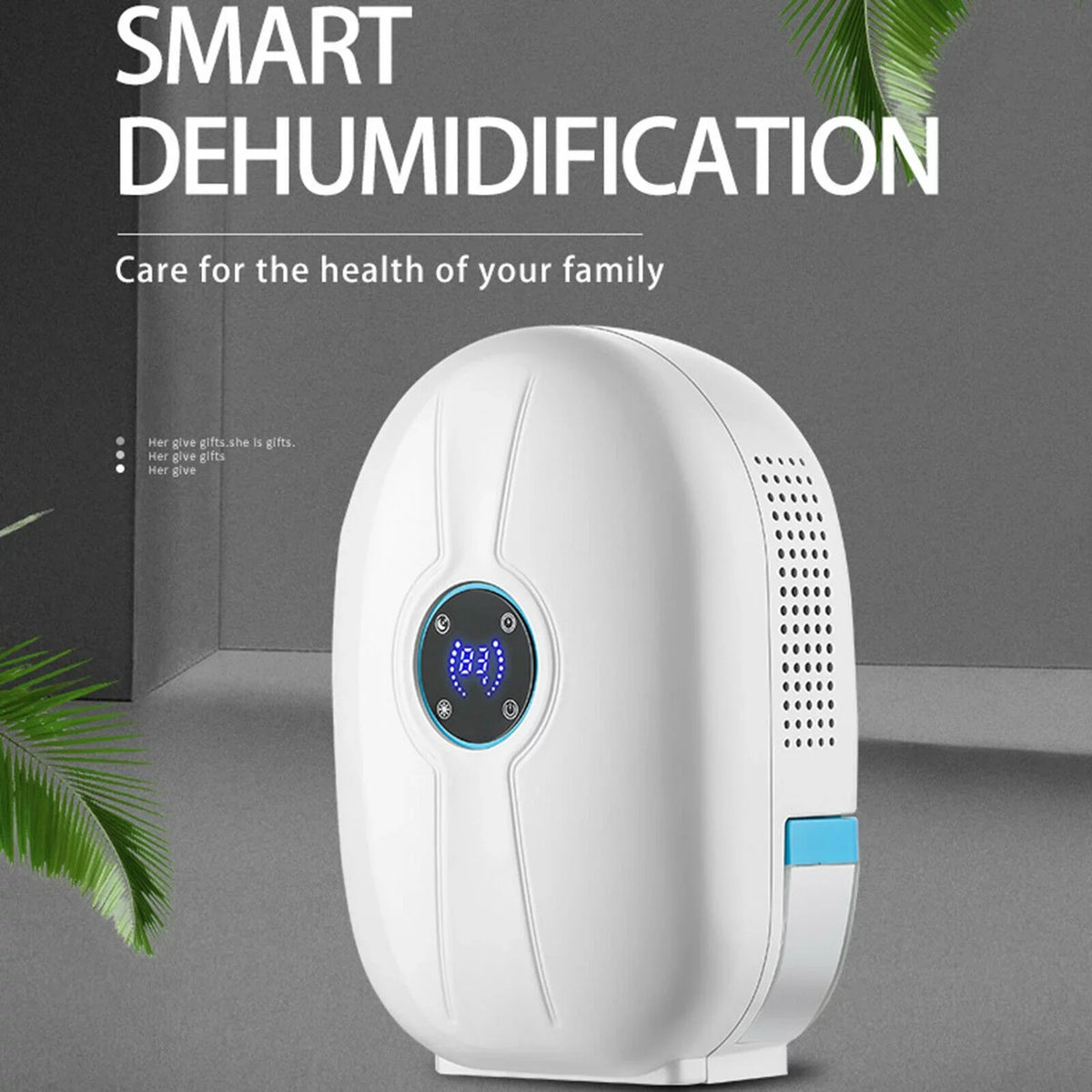 Digital 500ml Bedroom Machine Remote 22W Home Air Dryer Mini Dehumidifier