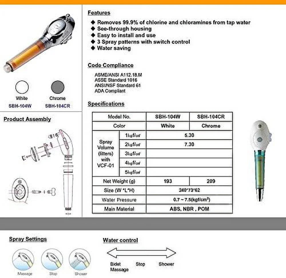 pressure chlorine shower chloramines low removes filters - 2 - with high filter - 99.9% included to head flow up of and shower by water