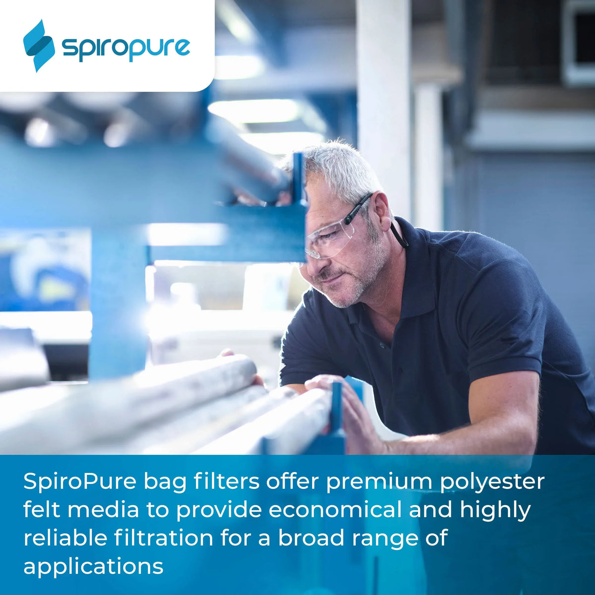 Bag Felt of SP-BE-4-25 (Case Polyester 25 (20") 40) Filter Liquid #4 Micron SpiroPure
