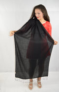 Fancy Pashmina (Black Shawl/Summer Shawl) Regular Shawl/Water Shawl/Pashmina weight Shawl/Evening Shawl/Scarf/Scarves Shawl/Sheer Shawl/Light