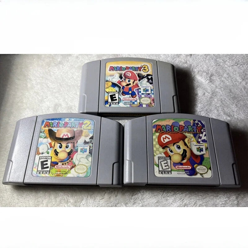 Mario 64 For Video N64 Nintendo Console Card Party Cartridge Super Game