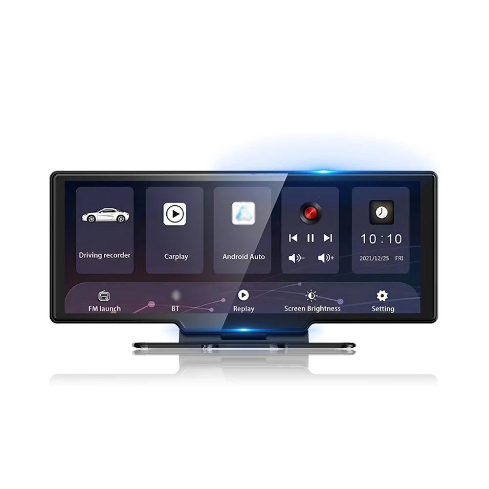 WiFi, DVR Dash 10.26 Carplay Auto Dash & Hands-Free Front Loop Recorder, Inch G-Sensing, Android Rear for Camera 4K Driving Recording, Calling Touchscreen,
