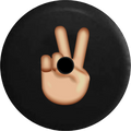 Jeep 2018 Sign Text for Wrangler Tire RV Peace Spare 2019 Backup Fingers Camera Inch Cover Emoji JL 33