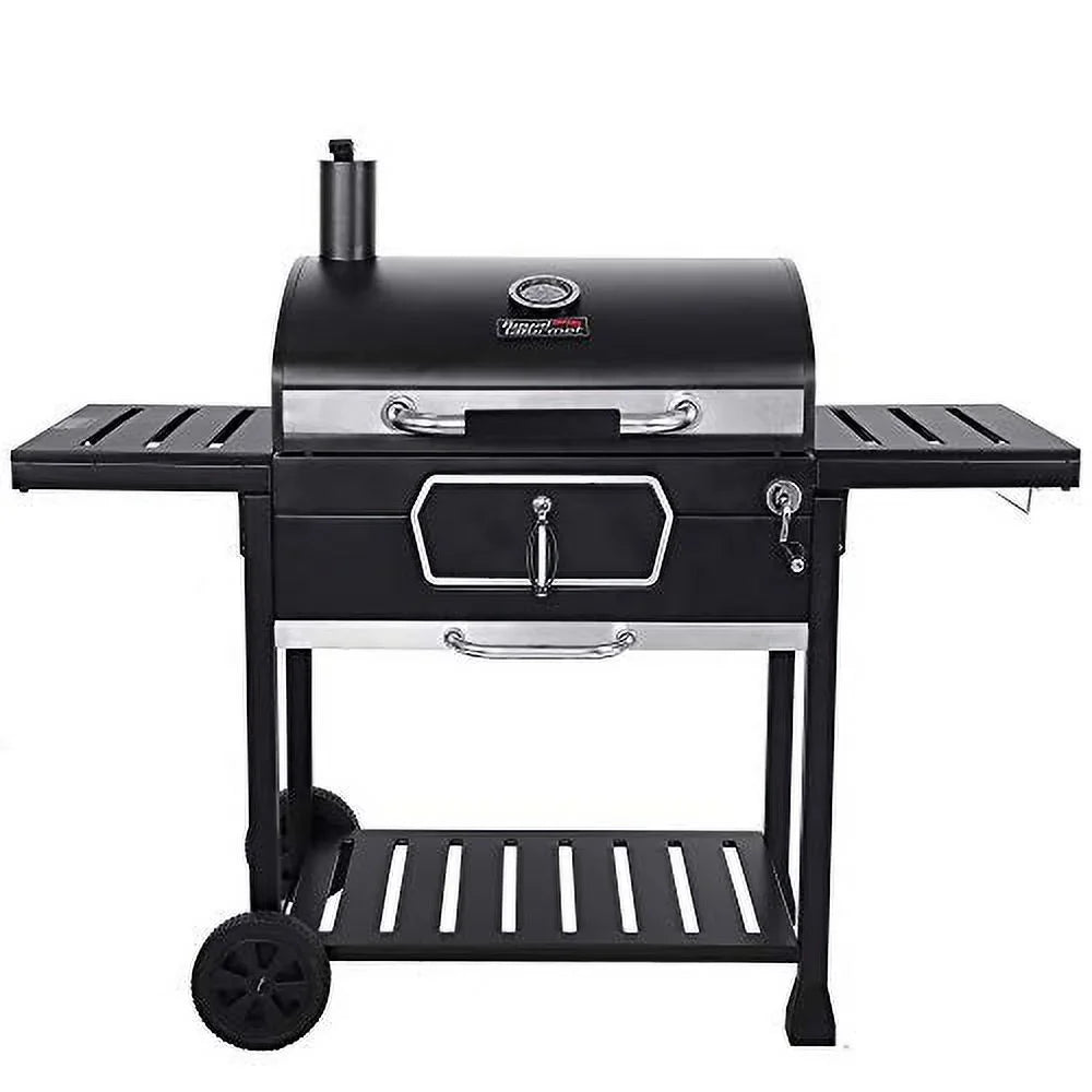 30-Inch BBQ Patio Charcoal Black, Picnic CD2030AN Backyard Large Camping Cooking, Grill, Royal Smoker Deluxe Gourmet