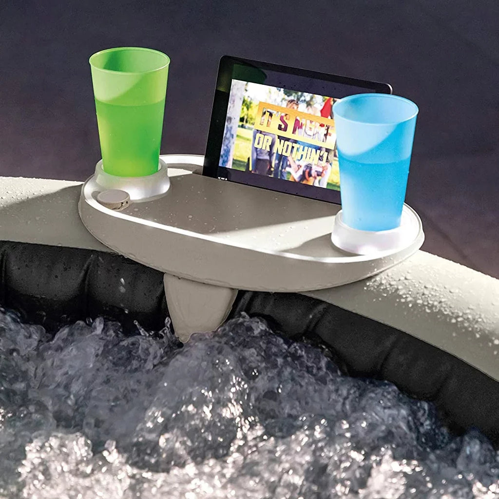 Hot x Spa PureSpa Tray Phone Portable 77 Tub, Inflatable 28", w/ Intex Plus