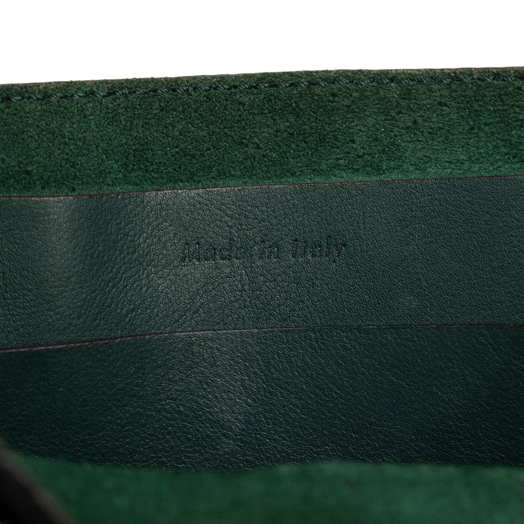 Bag Green (Good) DrawstringBag Pre-Owned Bucket Unisex Calf Bag Big Leather Authenticated Celine Bucket