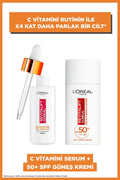 & illuminating 12 Revitalift protected UV Clinical %Pure vitamin sunscreen 50+ SPF serum 50ml facial C