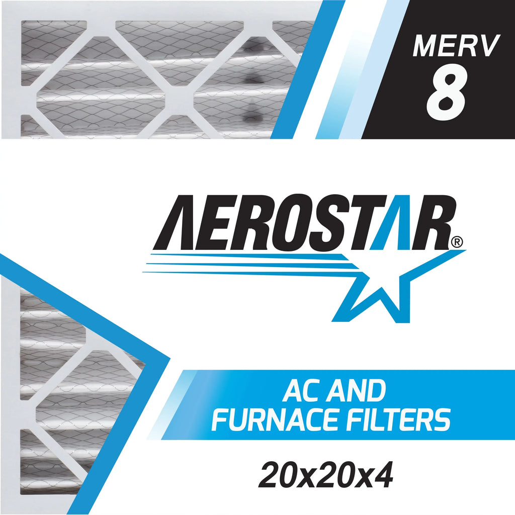 6, the MERV Filter, 20x20x4 x Aerostar 4, Pleated in 20 Air x 20 Box 8, of Made USA