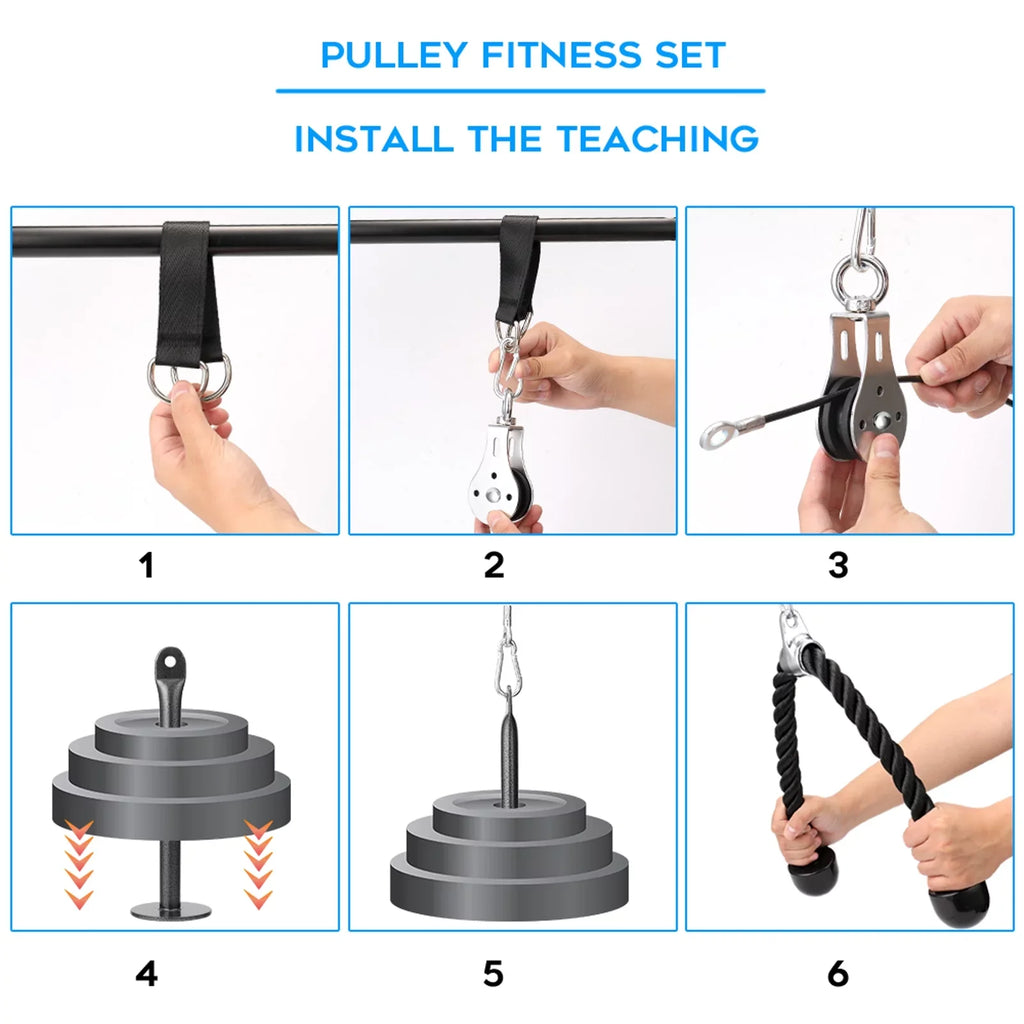 Arm Equipment Machine Blaster Lifting Hand Cable Training Biceps Loading Attachment Fitness System Strength Triceps DIY Pulley Pin