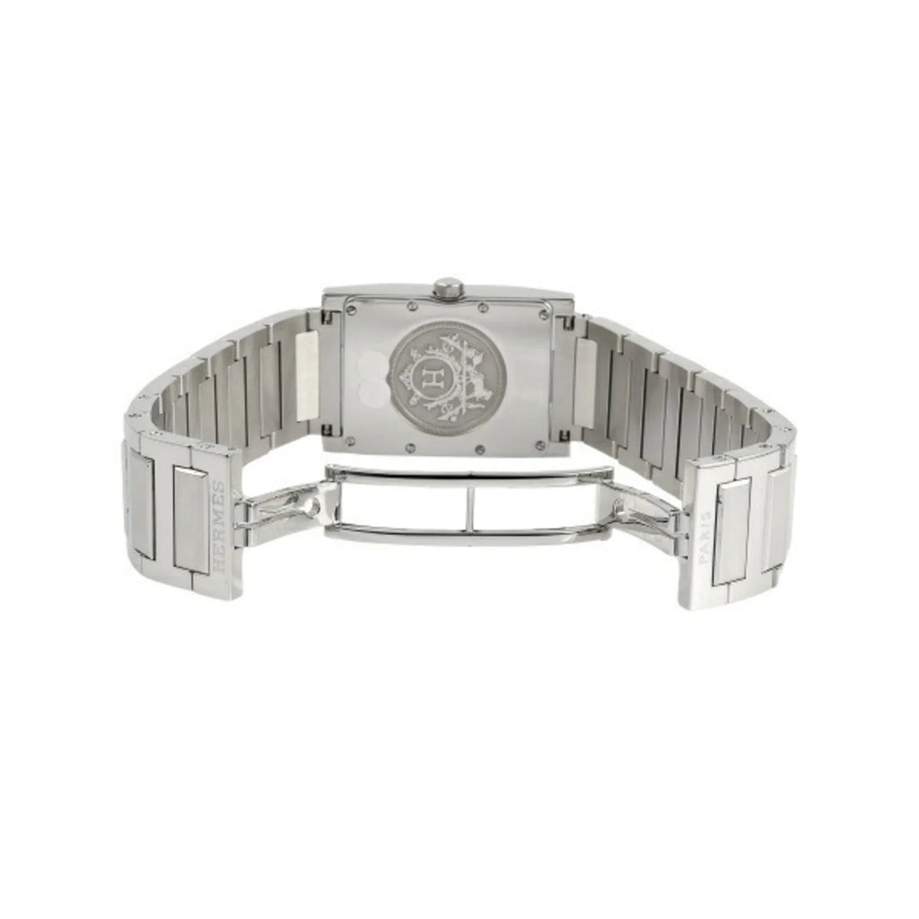 (Good) Hermes TA1.710 Black Pre-Owned Tandem Watch Ladies Dial