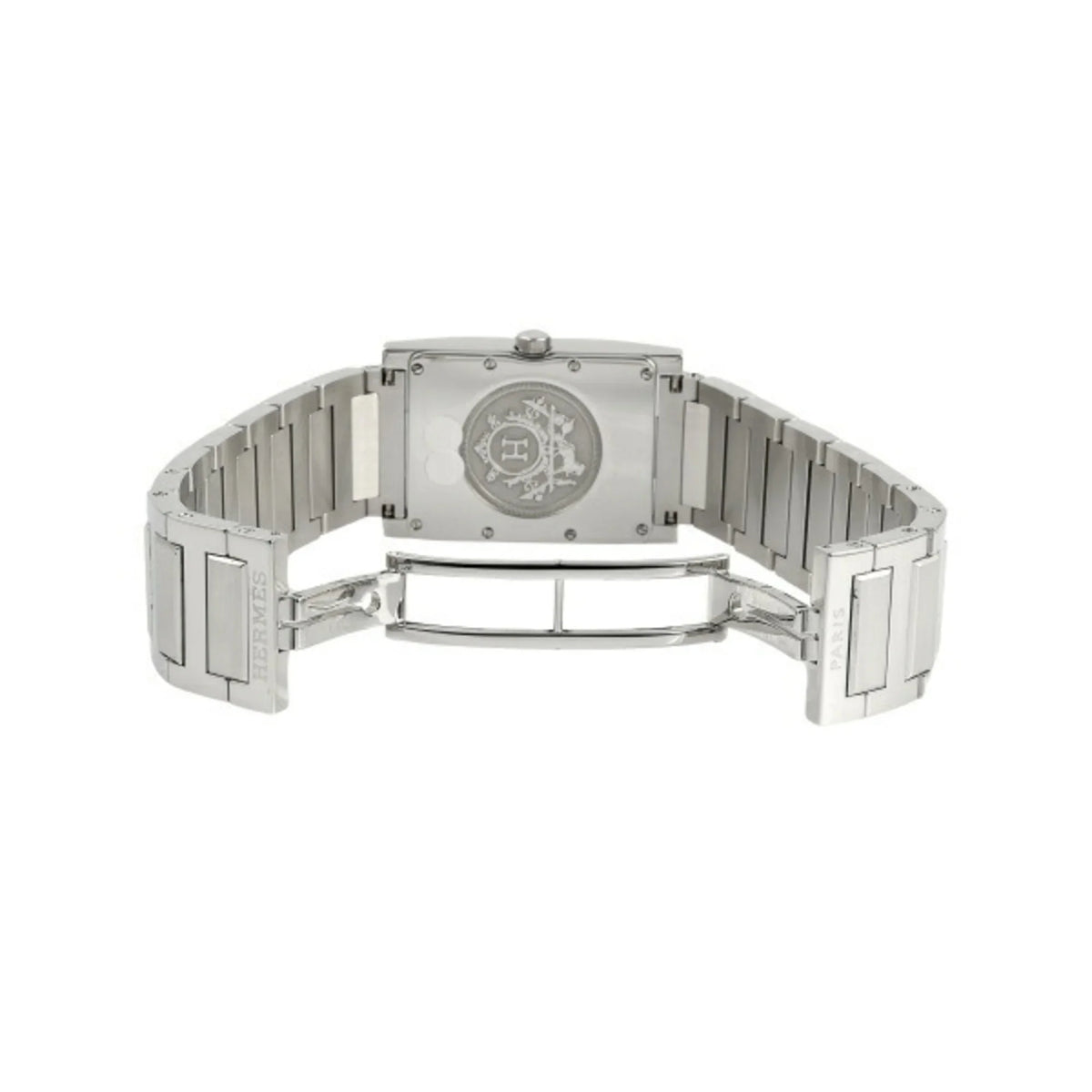 (Good) Hermes TA1.710 Black Pre-Owned Tandem Watch Ladies Dial