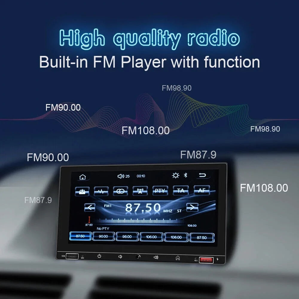 Android Auto Car Mirror Link HD Player Fast AUX Wired MP5 JLLOM System Screen 7" & - Charge Apple Bluetooth Carplay Stereo