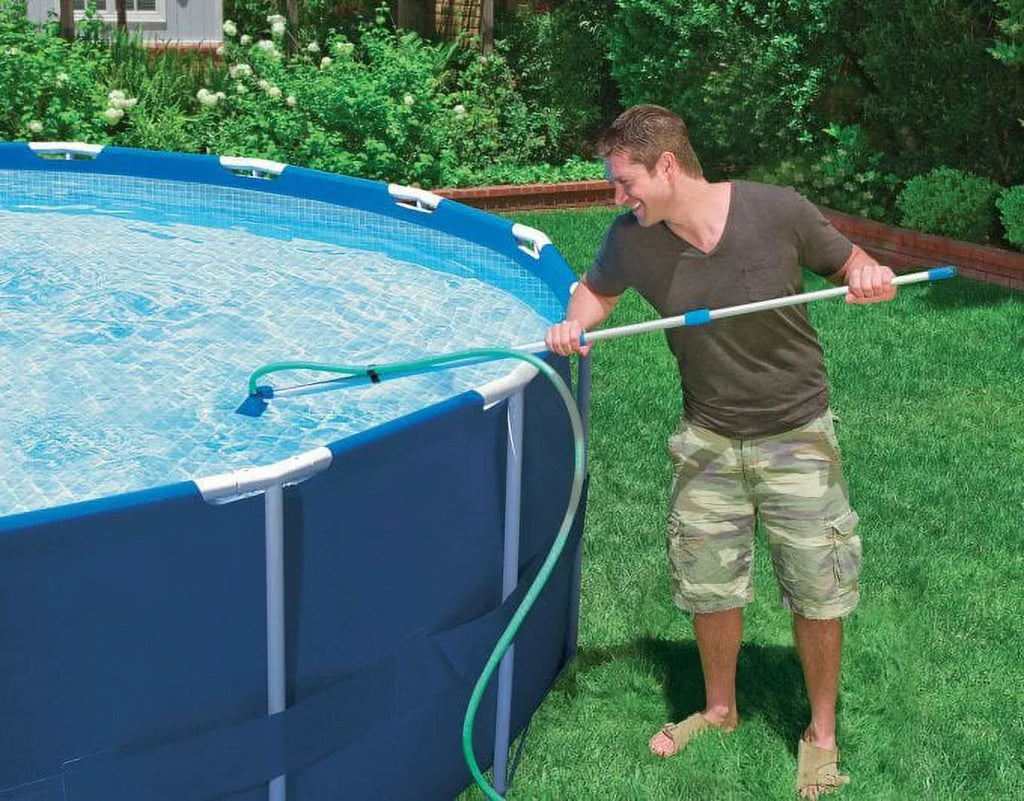 Metal Pool Pack) Cleaning Pump Swimming Kit (2 Intex Filter Frame and Pool with