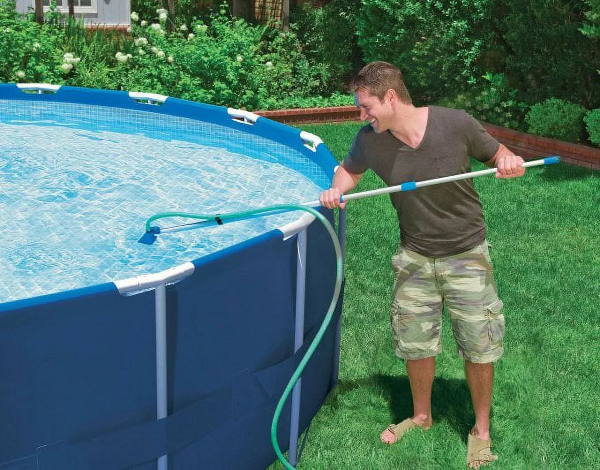 Metal Pool Pack) Cleaning Pump Swimming Kit (2 Intex Filter Frame and Pool with