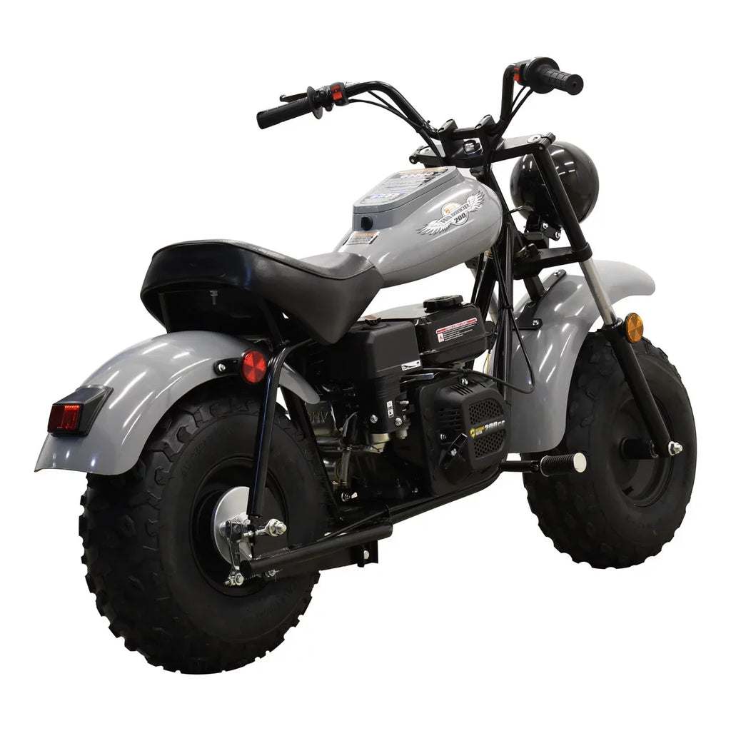 Powered Mini (Gray) MB200 200cc Motor 6.5HP Bike Massimo Motorcycle Gas