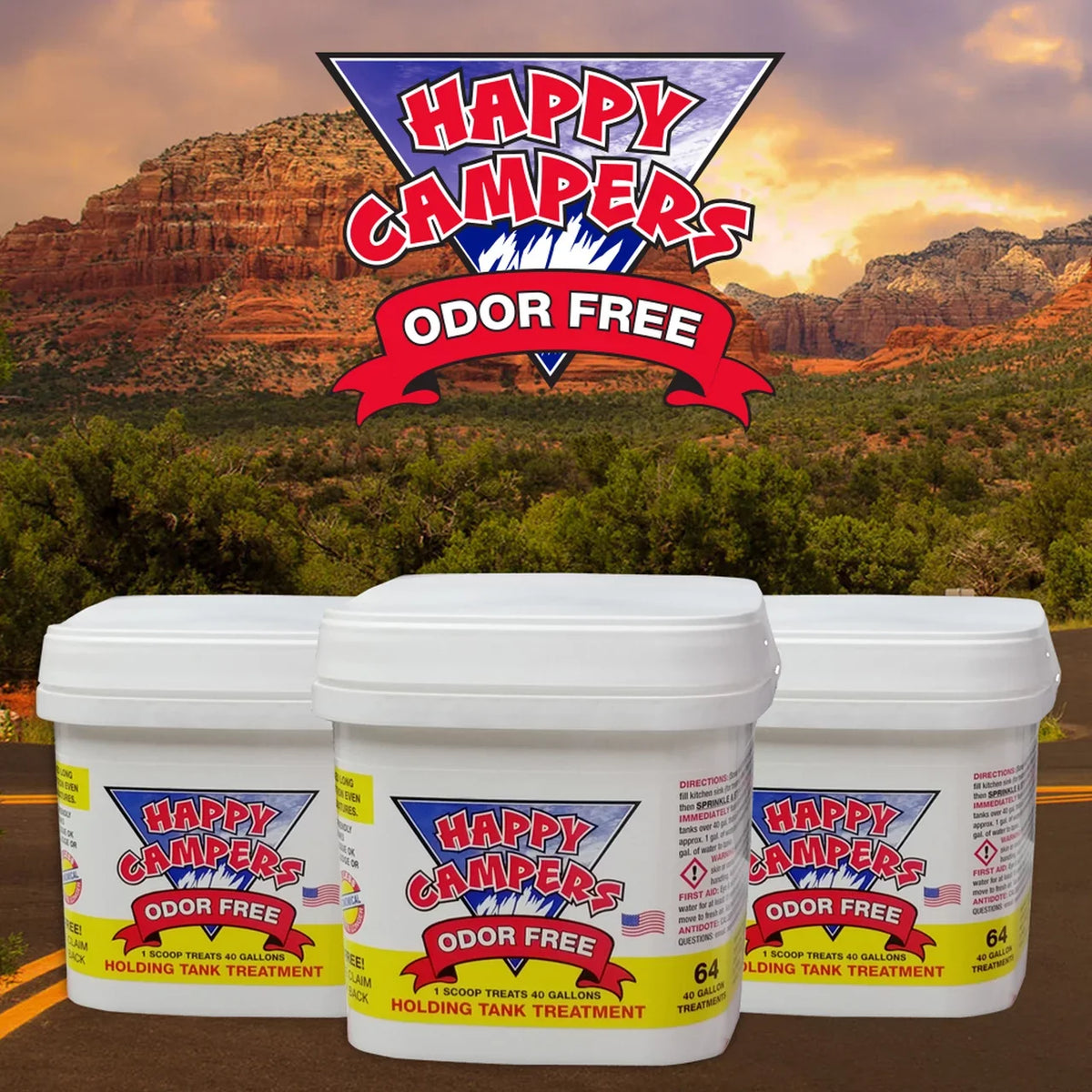 Treatment - Holding Tank treatments Happy Campers RV Deodorizer 64