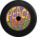 Tire Love Jeep 2019 Peace Bus Wrangler Camera 33 Inch Spare 2018 for and Backup Hippie Cover RV JL Heart
