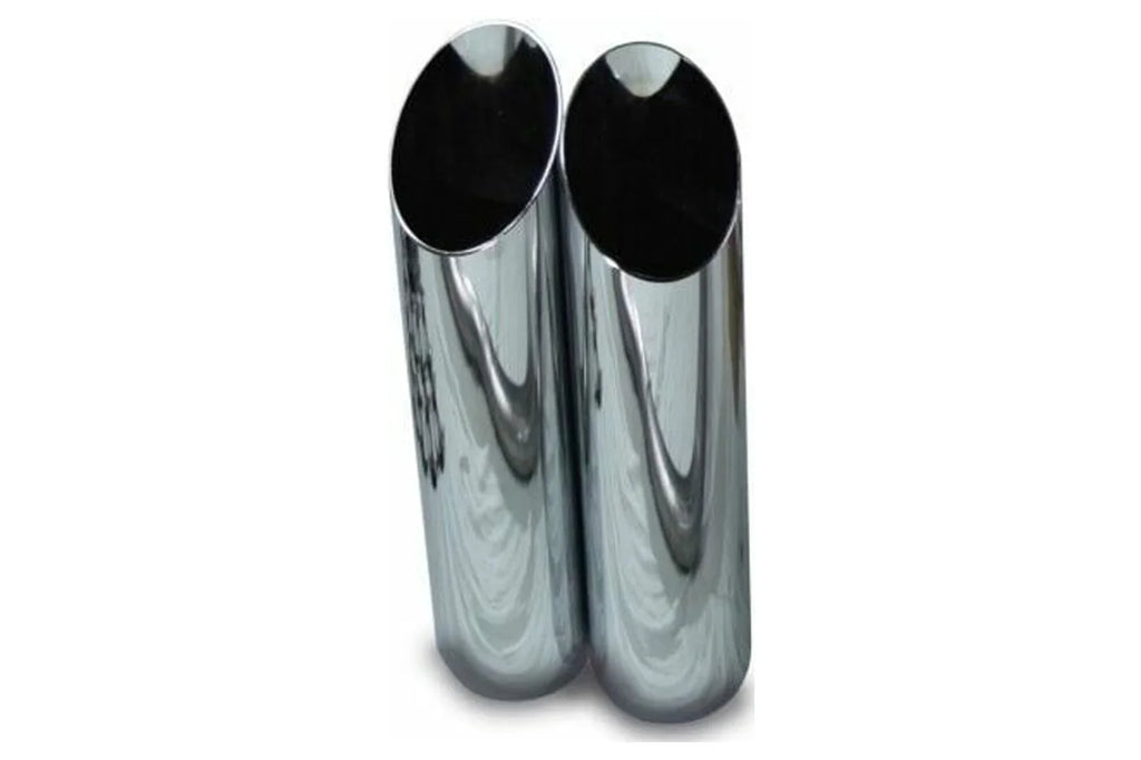 3" Super Flowmaster 40 Ford F150 Tip 15-18 Corner Dual Slash Kits Exhaust Exit